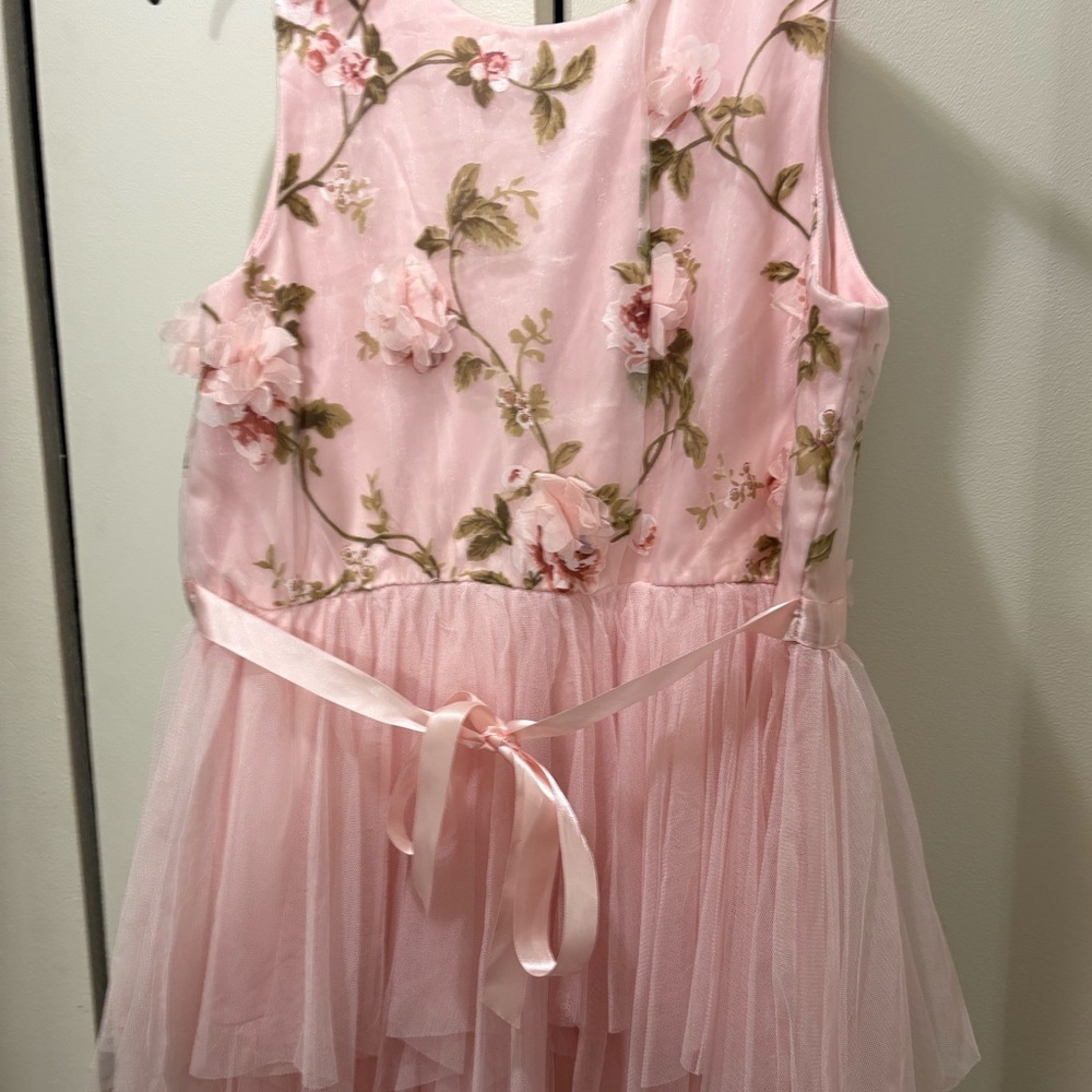 Lilt Pink Floral Kids Dress - Picture 2 of 8